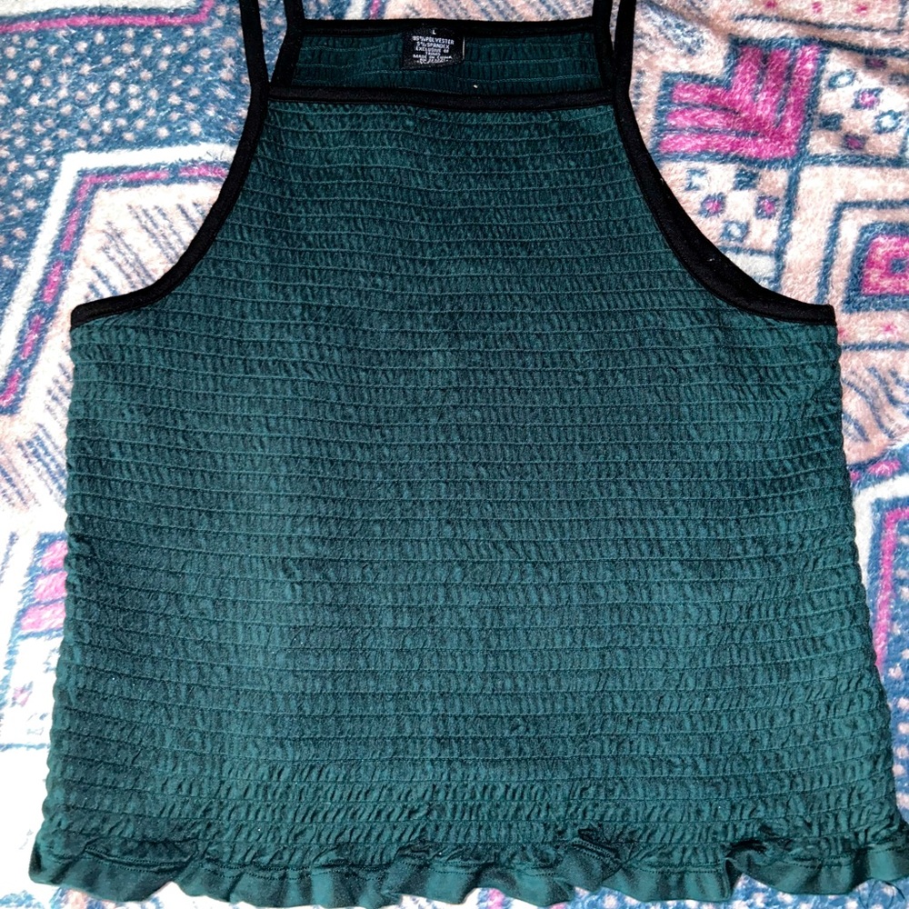 Dark green crop top